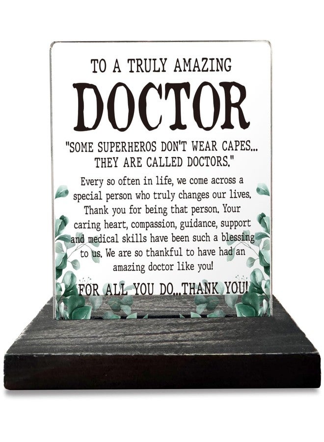 akeke Doctor Gifts for Women, Men, Doctor Appreciation Thank You Gift, Doctor Leaving Going Away Retirement Christmas Birthday Gifts for Women, Doctor Plaque Desk Decorative Signs GXX23 - Image 1